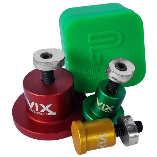 Kit cola fria com 3 ventosas e uma cola fria verde box de silicone